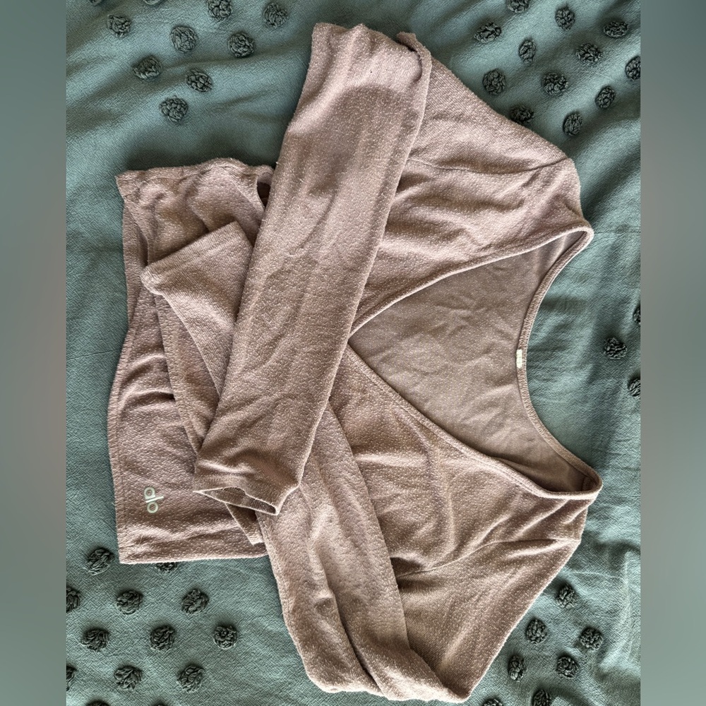 Alo Purple Wrap Sweater